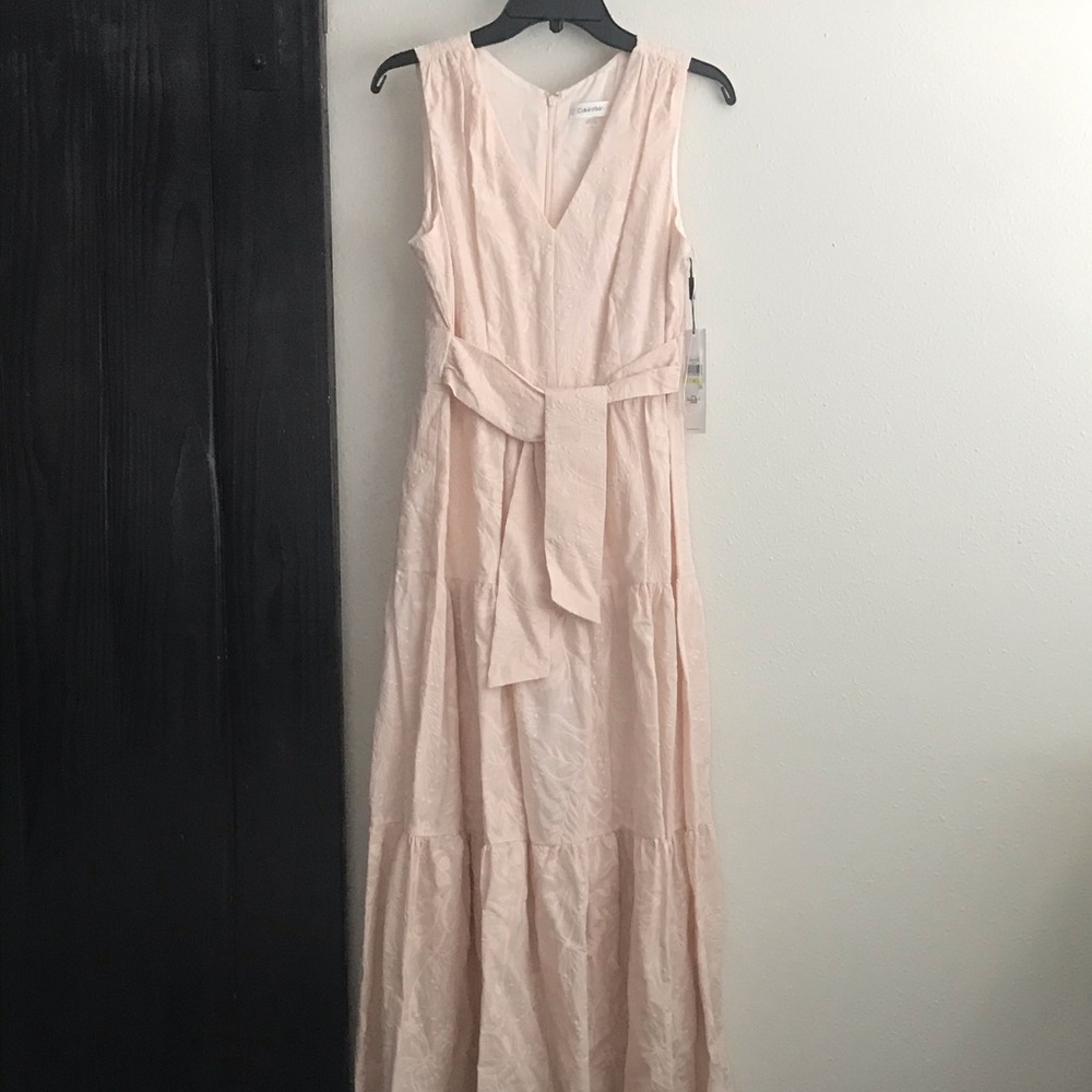 Calvin Klein Embroidered Maxi Dress